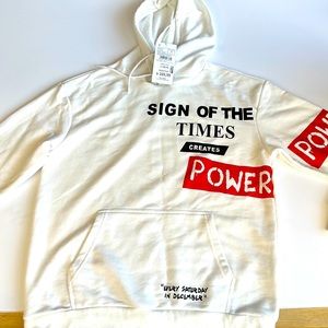 Brand new with tags white XSIDE hoodie size M
